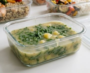Caldo verde com calabresa light